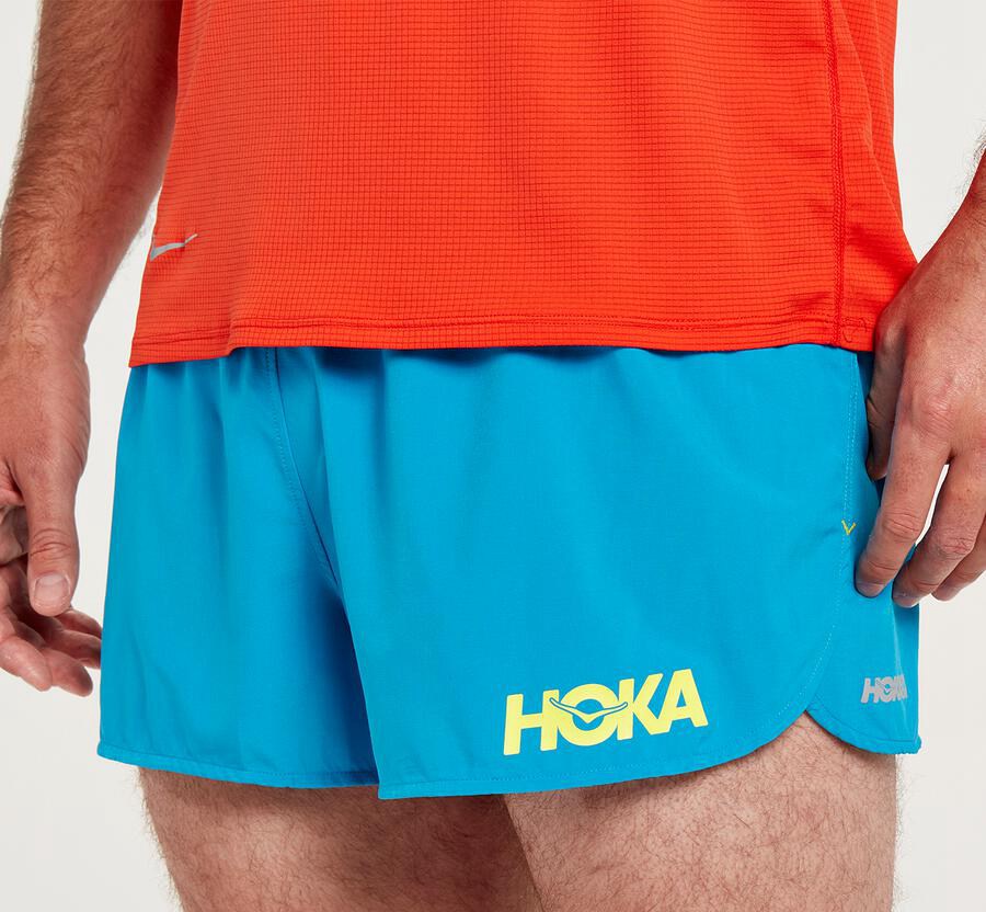 Hoka One One Šortky Panske Modre - Performance - 28735-YXGZ